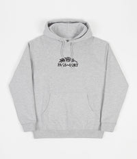 Pass Port Quill Embroidery Hoodie - Grey Heather