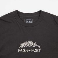 Pass Port Quill Embroidery T-Shirt - Tar thumbnail