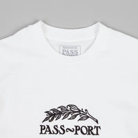 Pass Port Quill Embroidery T-Shirt - White thumbnail