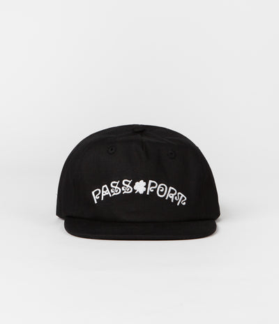 Pass Port Sham 5 Panel Cap - Black
