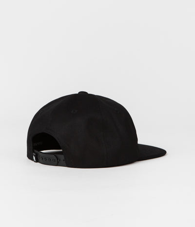Pass Port Sham 5 Panel Cap - Black