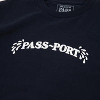 Pass Port Sweaty Puff Print T-Shirt - Navy thumbnail