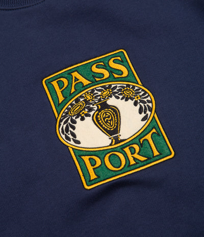 Pass Port Vase Crewneck Sweatshirt - Navy