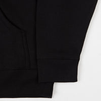 Pass Port Waiter Embroidery Hoodie - Black thumbnail