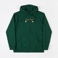 Pass Port Waiter Embroidery Hoodie - Forest Green thumbnail