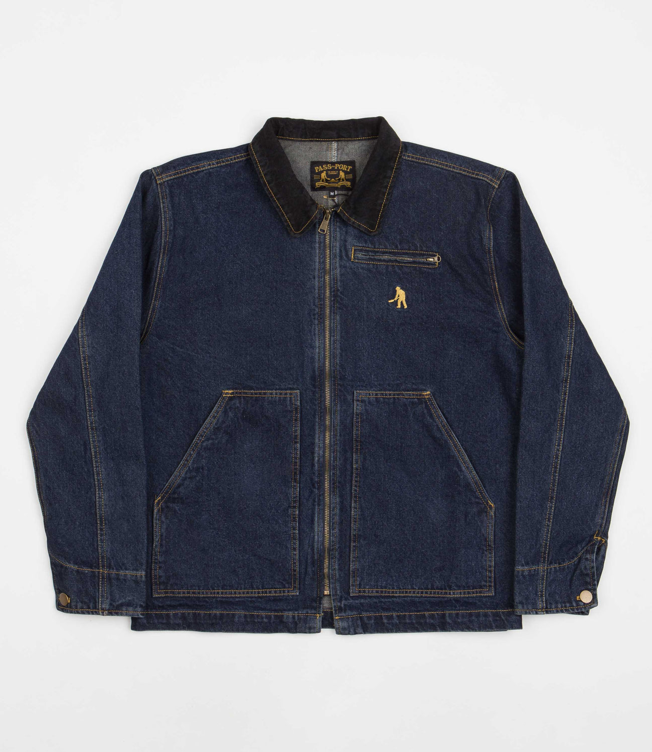 ジャケット・アウター kaval indigo hard wash shop coat M 91DJgL037DL._SY350_QL65_.jpg