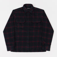 Pass Port Workers Flannel Shirt - Navy thumbnail