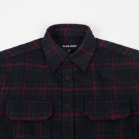 Pass Port Workers Flannel Shirt - Navy thumbnail