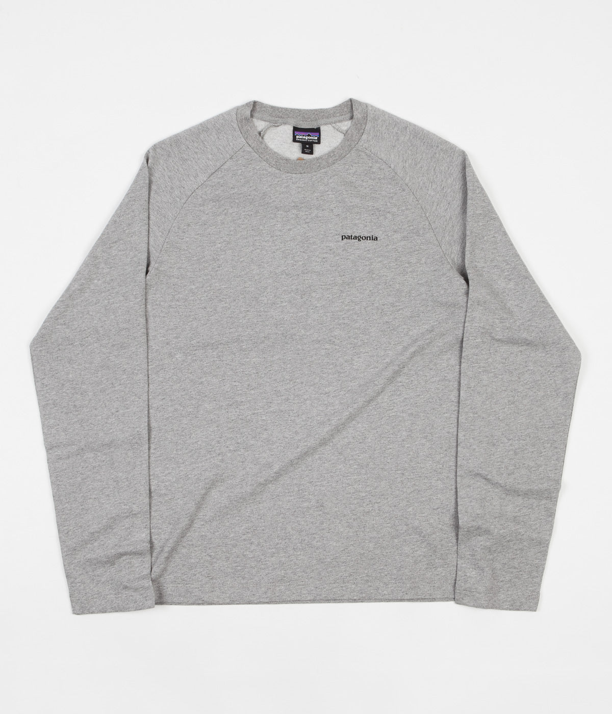 Patagonia P 6 Logo Lightweight Crewneck Sweatshirt Feather Grey Bl Flatspot