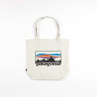 Patagonia '73 Logo Market Tote Bag - Bleached Stone thumbnail
