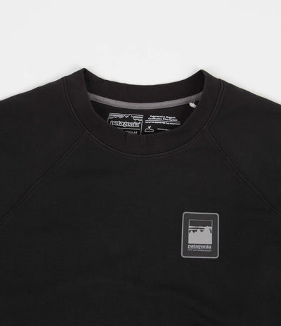 Patagonia Alpine Icon Regenerative Crewneck Sweatshirt - Black