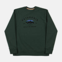 Patagonia Arched Fitz Roy Bear Uprisal Crewneck Sweatshirt - Alder Green thumbnail