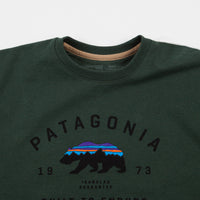 Patagonia Arched Fitz Roy Bear Uprisal Crewneck Sweatshirt - Alder Green thumbnail