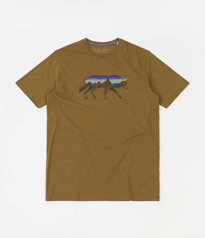 Patagonia Back For Good Organic T-Shirt - Mulch Brown / Wolf