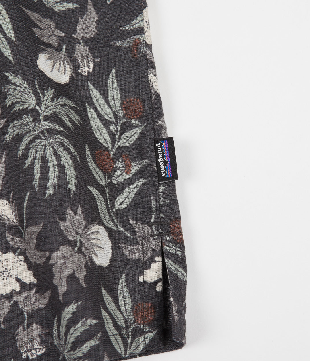 Patagonia Back Step Shirt Fiber Flora Multi Forge Grey Flatspot