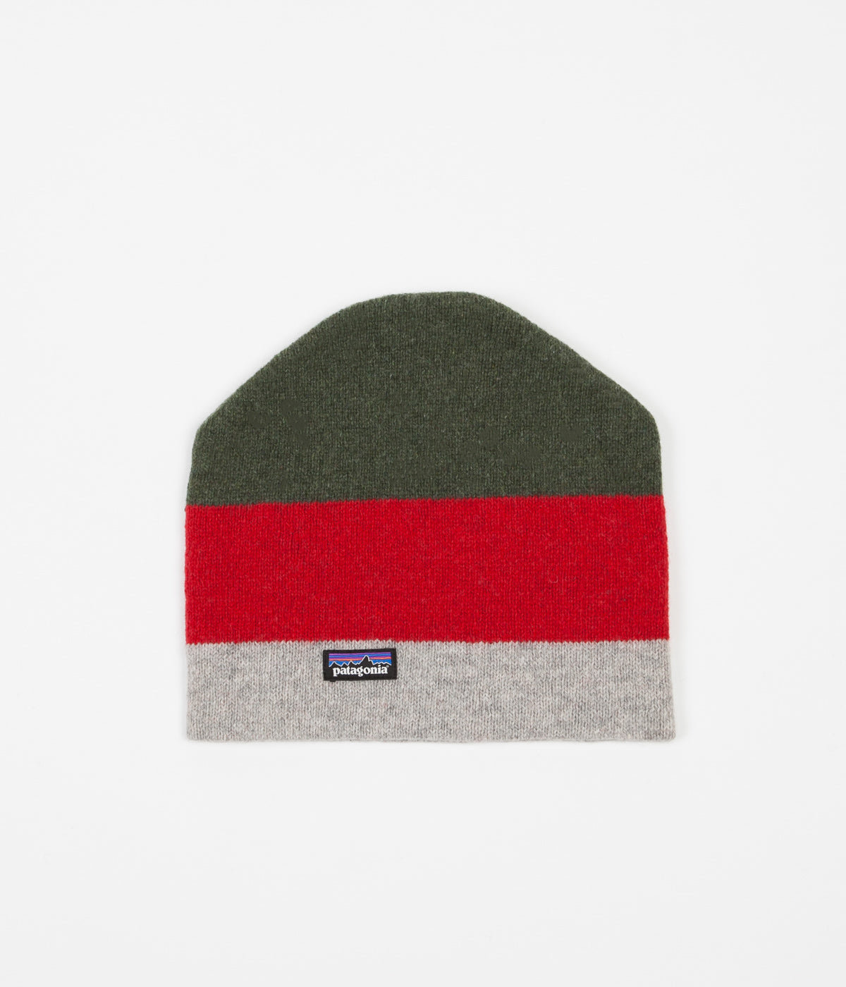 Patagonia Backslide Beanie Sediment Stripe Drifter Grey Flatspot