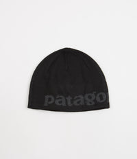 Patagonia Beanie - Logo Belwe: Black