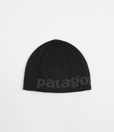 Patagonia Beanie - Logo Belwe: Black