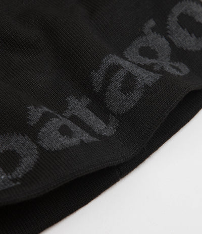 Patagonia Beanie - Logo Belwe: Black
