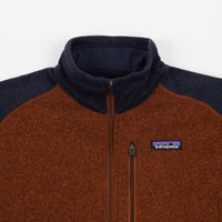Patagonia Better Sweater 1/4 Zip Sweatshirt - Barn Red / New Navy thumbnail