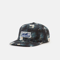 Patagonia Boardshort Label Funfarer Cap - Bayou Palmetto Small: Ink Black thumbnail