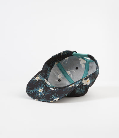 Patagonia Boardshort Label Funfarer Cap - Bayou Palmetto Small: Ink Black