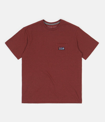 Patagonia Boardshort Label Pocket Responsibili-Tee T-Shirt - Barn Red