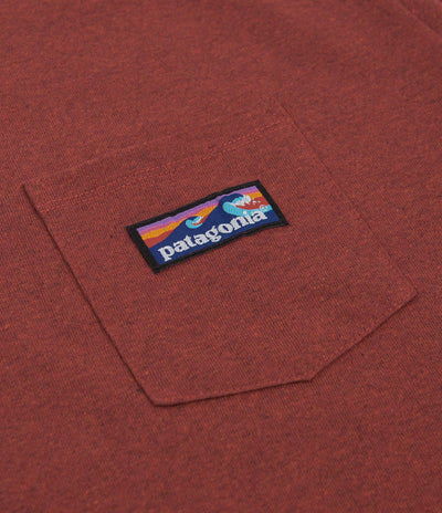 Patagonia Boardshort Label Pocket Responsibili-Tee T-Shirt - Barn Red