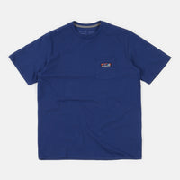Patagonia Boardshort Label Pocket Responsibili-Tee T-Shirt - Superior Blue thumbnail