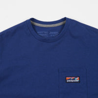Patagonia Boardshort Label Pocket Responsibili-Tee T-Shirt - Superior Blue thumbnail
