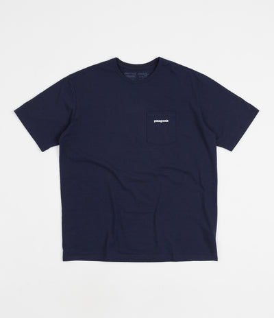 Patagonia Boardshort Logo Pocket Responsibili-Tee T-Shirt - Stone Blue