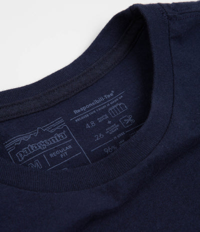 Patagonia Boardshort Logo Pocket Responsibili-Tee T-Shirt - Stone Blue