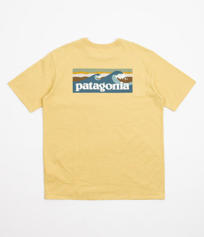 Patagonia Boardshort Logo Pocket Responsibili-Tee T-Shirt - Surfboard Yellow