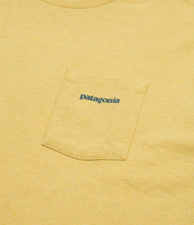 Patagonia Boardshort Logo Pocket Responsibili-Tee T-Shirt - Surfboard Yellow
