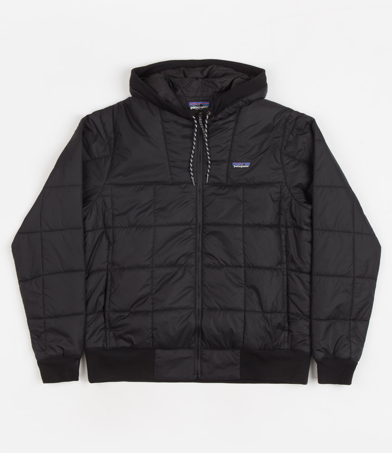 Patagonia Box Quilted Hooded Jacket Black Flatspot