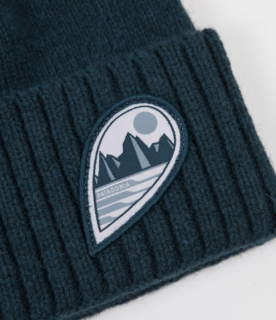 Patagonia Brodeo Beanie - Tube View / Crater Blue