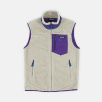 Patagonia Classic Retro-X Vest - Pelican / Purple thumbnail