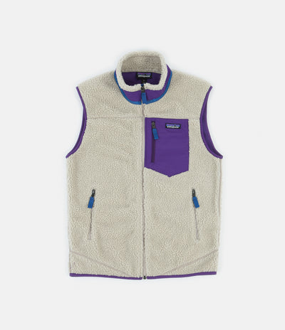 Patagonia Classic Retro-X Vest - Pelican / Purple