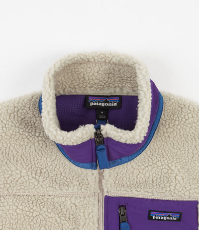 Patagonia Classic Retro-X Vest - Pelican / Purple