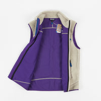 Patagonia Classic Retro-X Vest - Pelican / Purple thumbnail