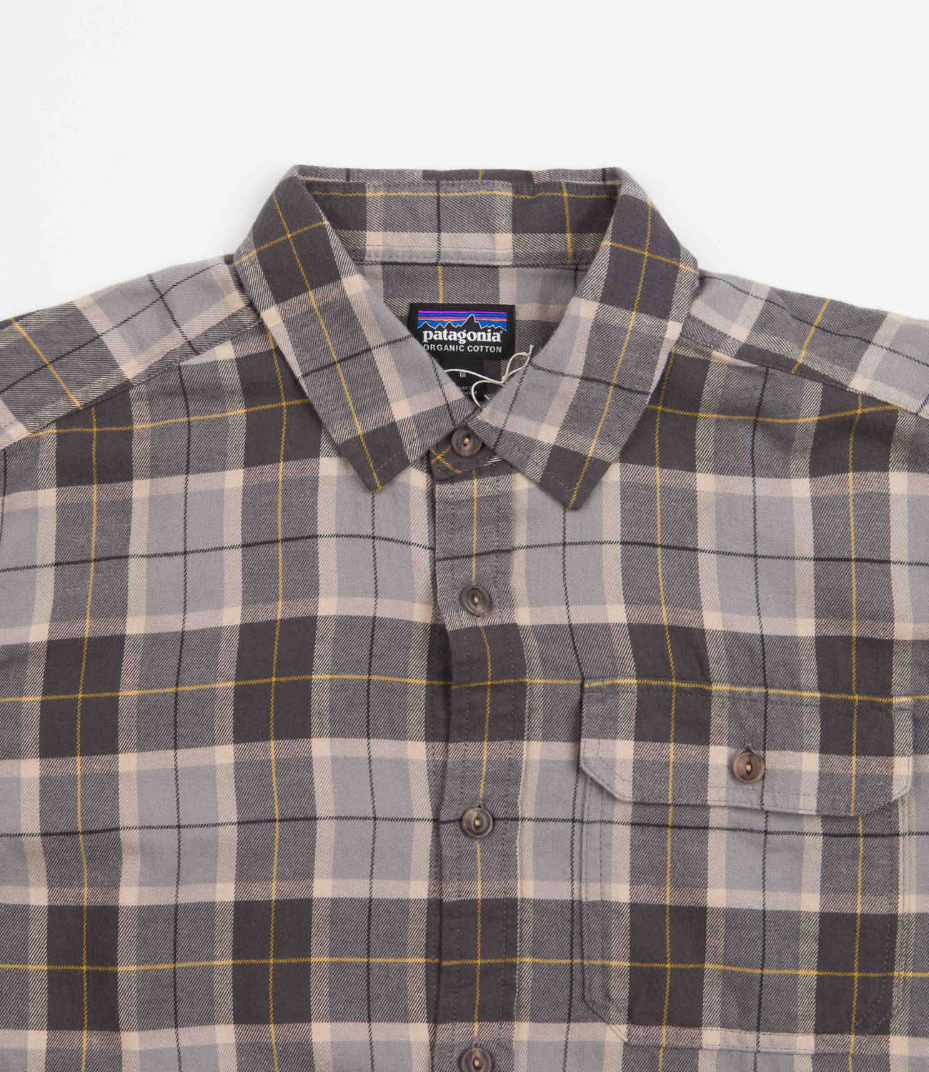 Patagonia Cotton In Conversion Fjord Flannel Shirt Beach Plaid