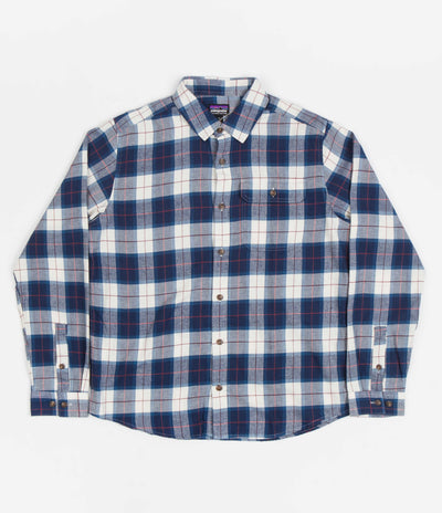 Patagonia Cotton In Conversion Fjord Flannel Shirt - Beach Plaid: Tidepool Blue