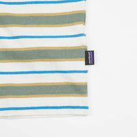 Patagonia Cotton In Conversion Pocket T-Shirt - Skater Stripe: Hemlock Green thumbnail