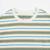 Patagonia Cotton In Conversion Pocket T-Shirt - Skater Stripe: Hemlock Green thumbnail