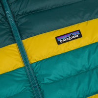 Patagonia Down Hooded Jacket - Dark Borealis Green thumbnail