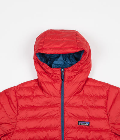 Patagonia Down Sweater Hooded Jacket - Fire