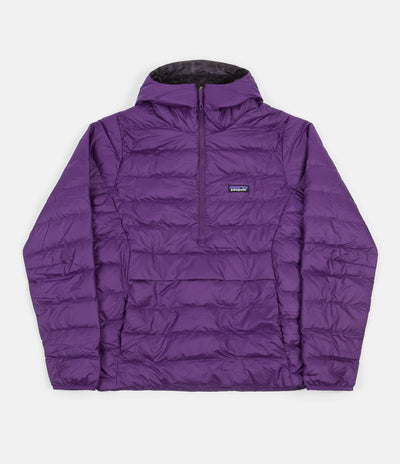 Patagonia Down Sweater Hooded Pullover Jacket - Purple