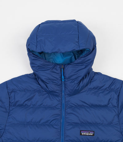 Patagonia Down Sweater Hooded Pullover Jacket - Superior Blue