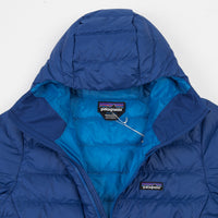 Patagonia Down Sweater Hooded Pullover Jacket - Superior Blue thumbnail