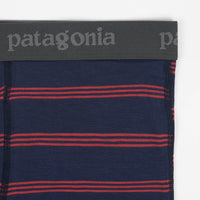 Patagonia Essential Boxer Briefs - Pier Stripe / New Navy thumbnail